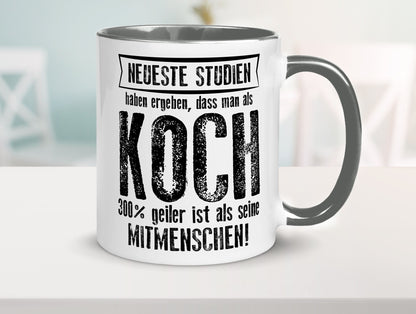 Neuste Studien: Koch | Chefkoch Humor Arbeit Kollegen Büro Geschenkidee Tasse
