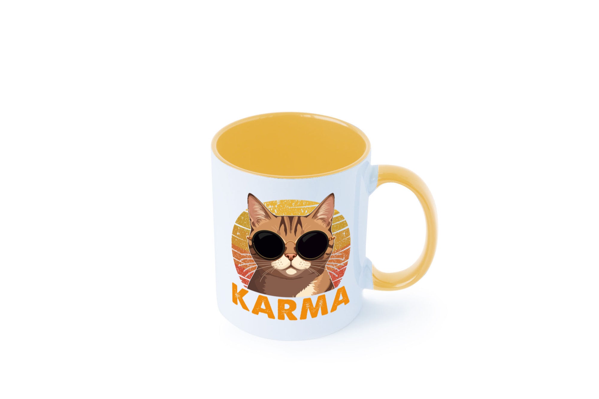 Vintage Katze | Karna Coole lustiger Spruch Geschenk Tierliebhaber Humor Tasse