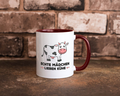 Echte mädchen lieben Kühe | Farm Farmer Bauer lustiger Spruch Geschenk Humor
