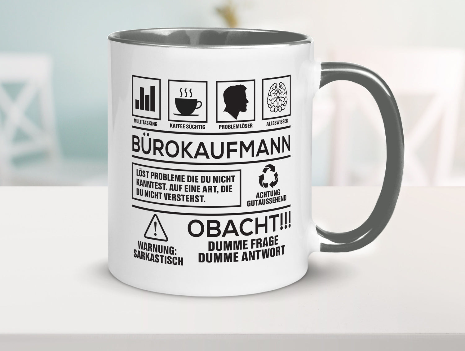 Achtung Probleme Bürokaufmann | Kaufmann Humor Arbeit Kollegen Büro