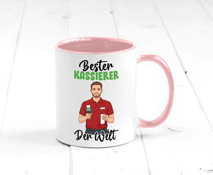Bester Kassierer v2 Geschenkidee Humor Tasse