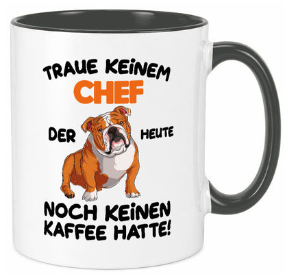Traue keinem Chef lustiger Spruch Geschenk Arbeit Kollegen Büro Tasse
