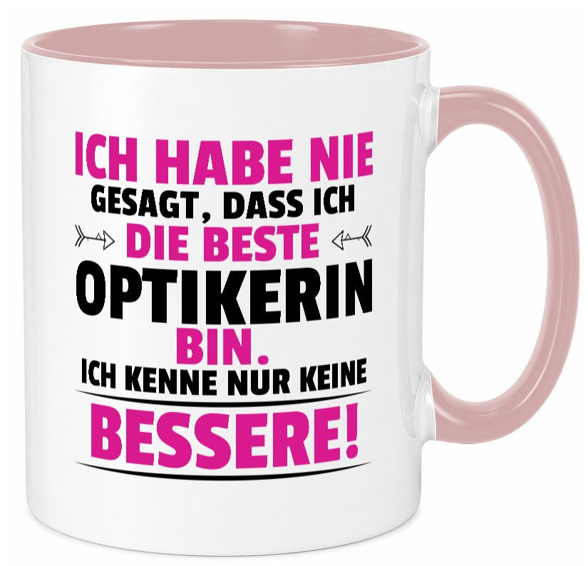 Die Beste Optikerin | Augenoptik Geschenkidee Humor Tasse