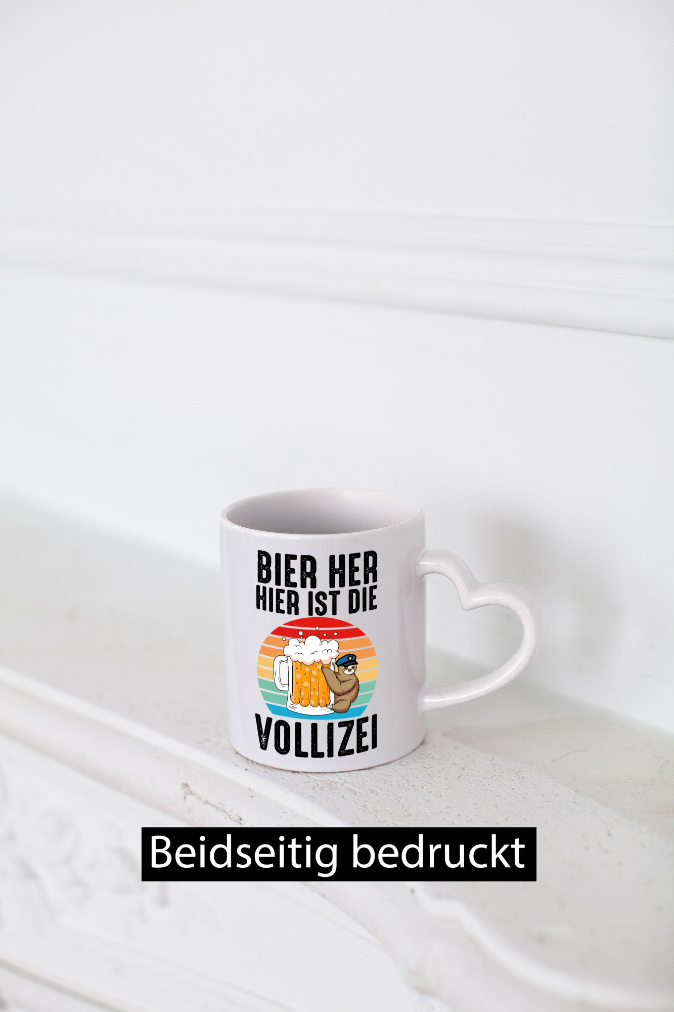 Bier her hier ist die Vollizei | Biertrinker Faultier lustig Tierliebhaber