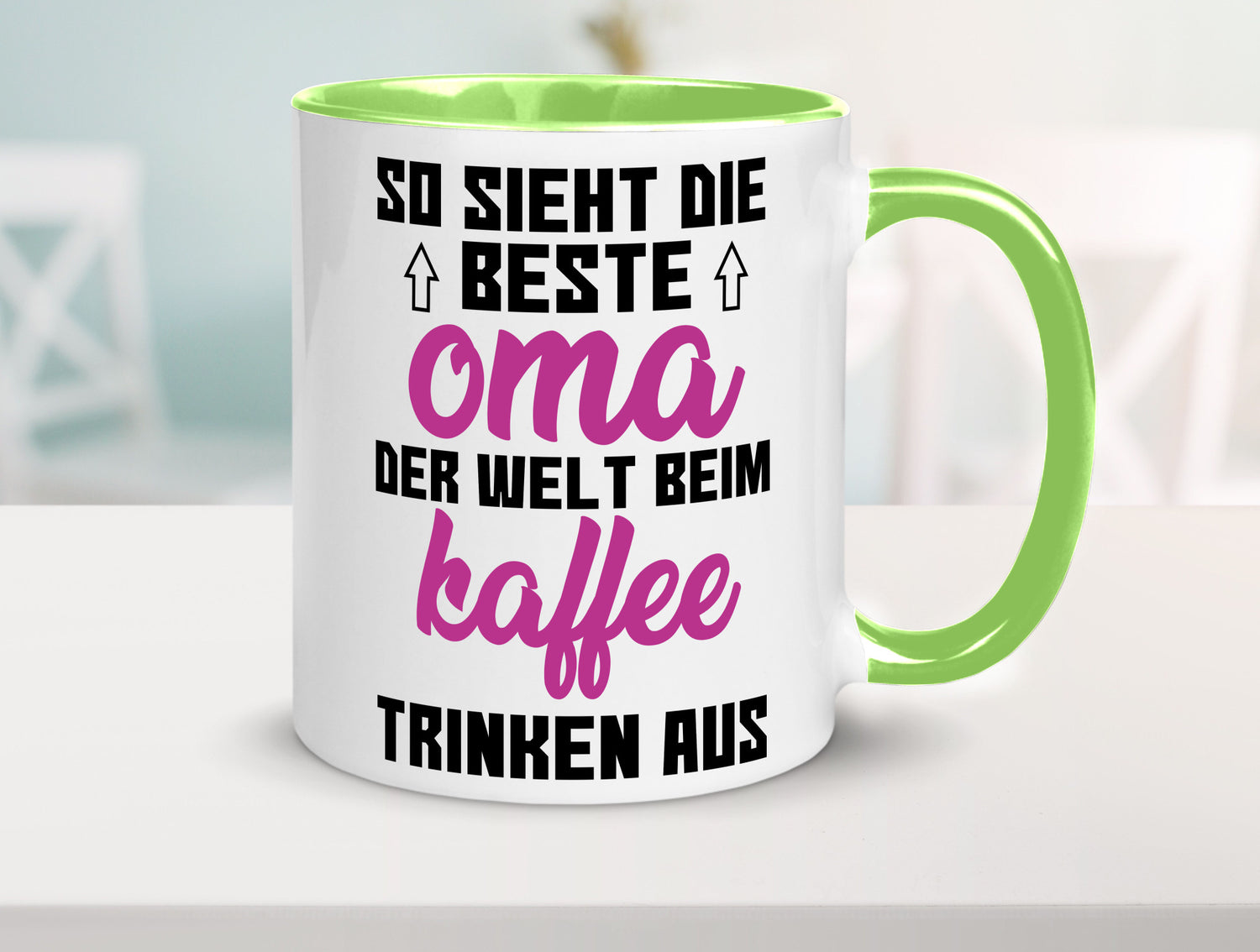 Beste Oma der Welt | Großmutter Tasse lustiger Spruch Geschenk Familie