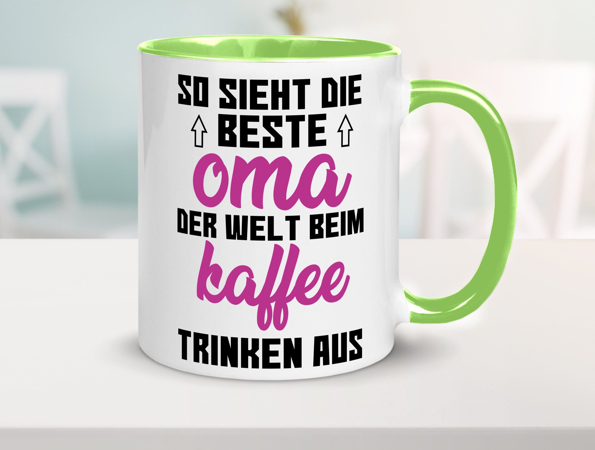 Beste Oma der Welt | Großmutter Tasse lustiger Spruch Geschenk Familie