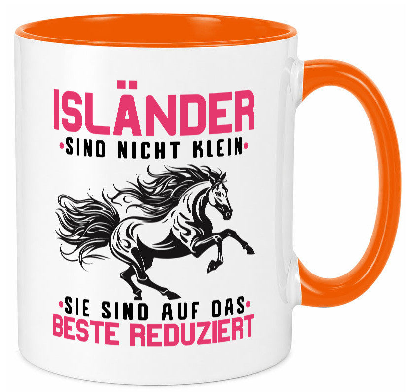 Isländer sind nicht klein | auf das beste Reduziert Pferd Geschenk Humor Tasse