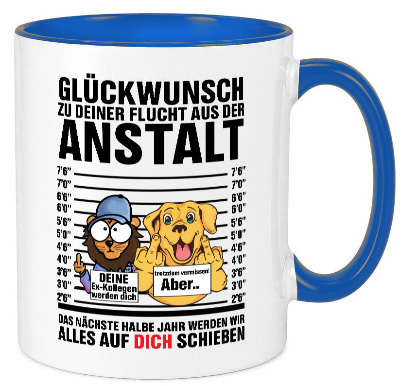 Glückwunsch zu deiner Flucht | Abschiedgeschenk v3 Geschenk Humor Geschenkidee