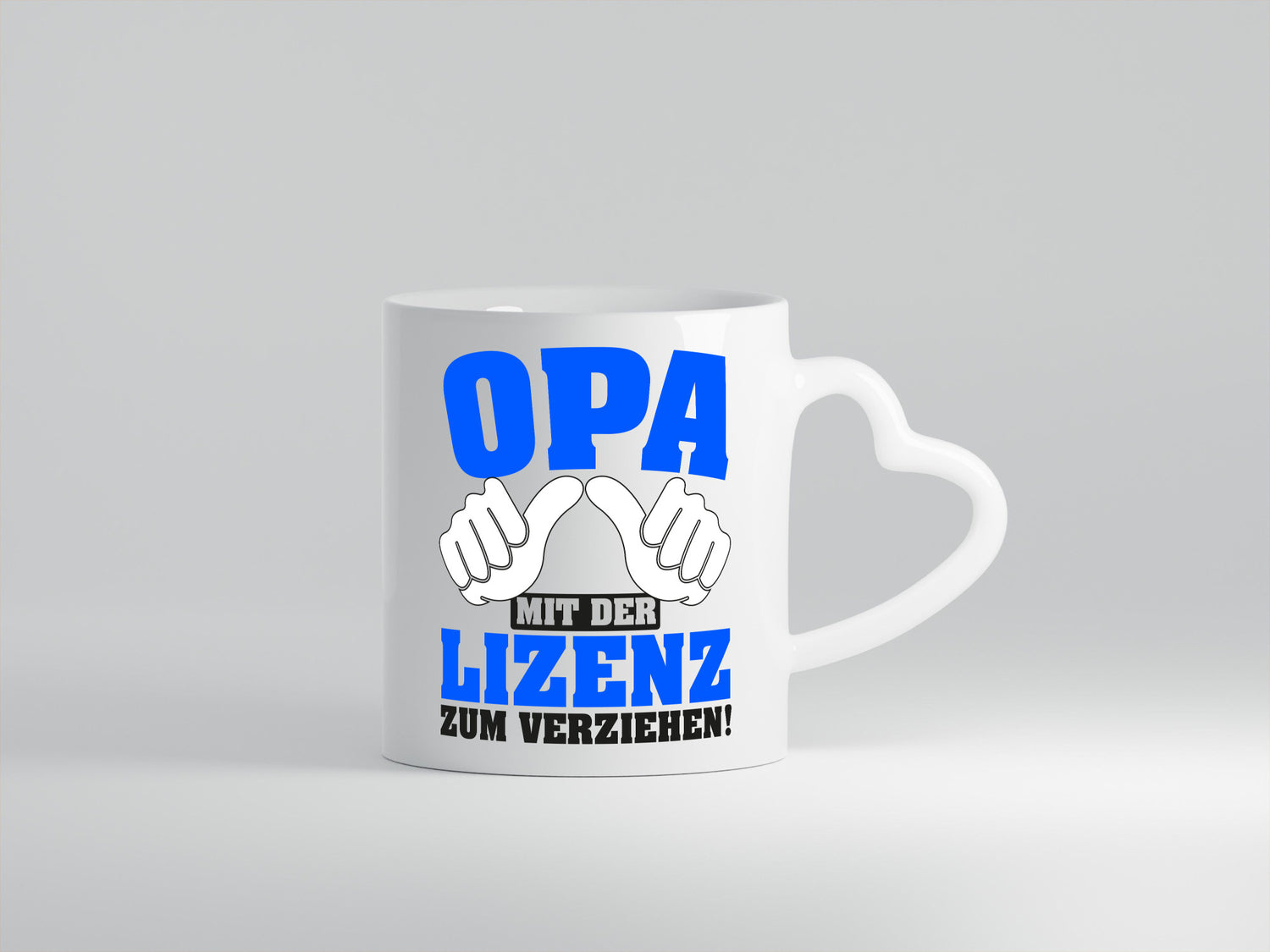 Opa mit Lizenz | Spruch Großvater Geschenk Familie Geschenkidee lustiger Tasse