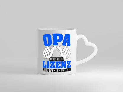 Opa mit Lizenz | Spruch Großvater Geschenk Familie Geschenkidee lustiger Tasse