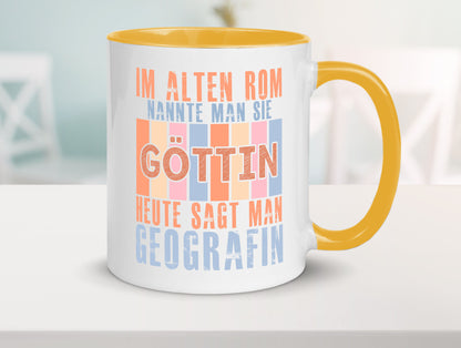 Heute sagt man: Geografin | Geografie lustig Humor Geschenkidee Geschenk Tasse