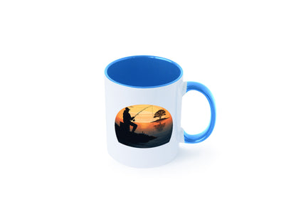 Angler | Sonnenuntergang Fischer Fische Angeln v2 Geschenk Humor Geschenkidee