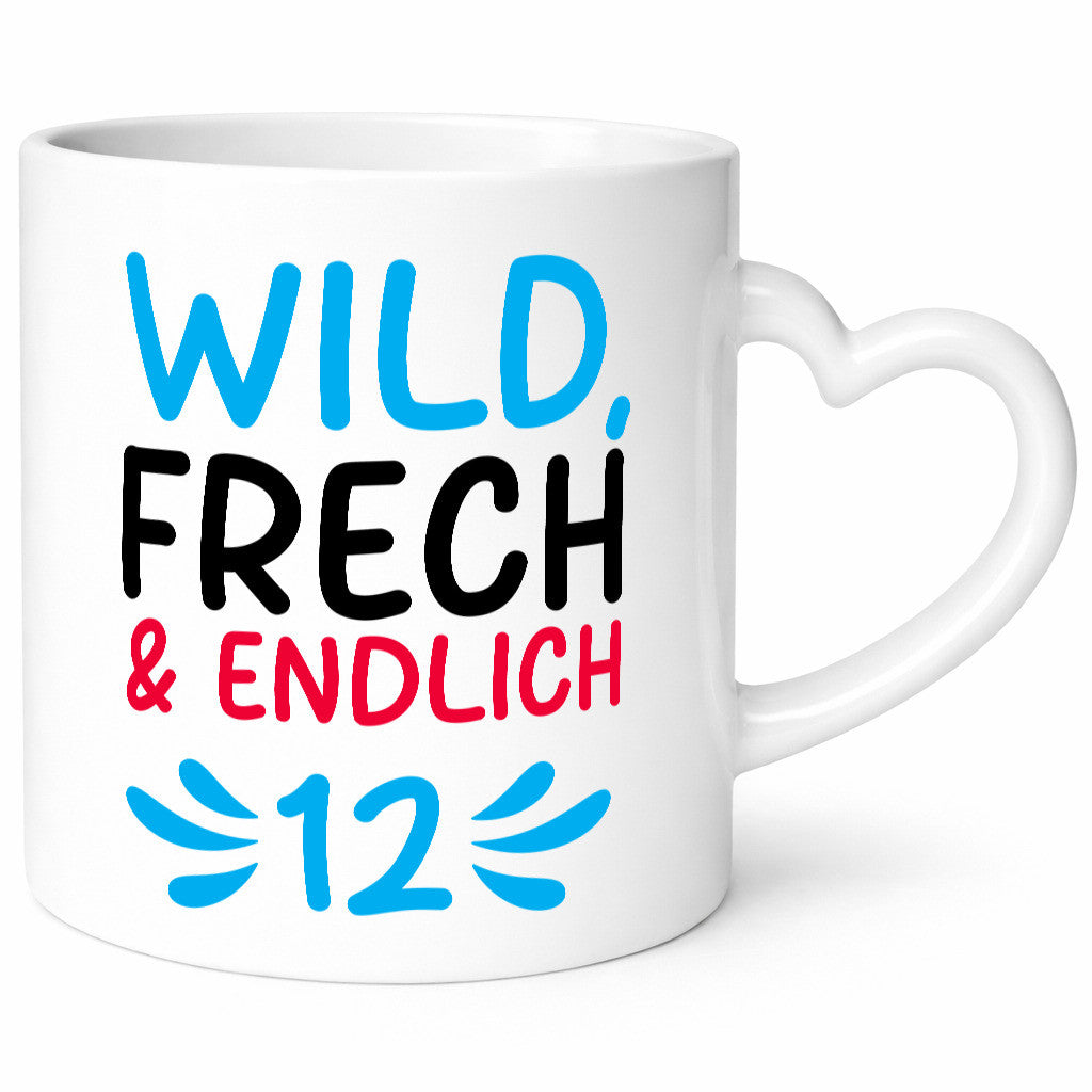12. Geburtstag | 12 Jahre Wild &amp; Frech lustiger Spruch Geschenk Geschenkidee