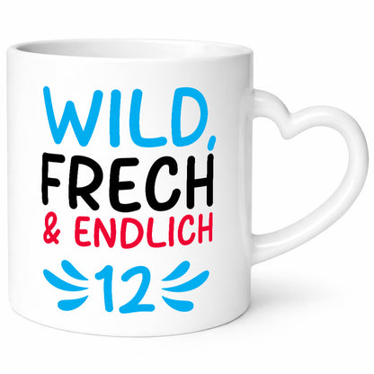 12. Geburtstag | 12 Jahre Wild &amp; Frech lustiger Spruch Geschenk Geschenkidee