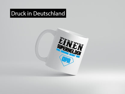Superheld Opa Geschenk Familie Geschenkidee lustiger Spruch Tasse