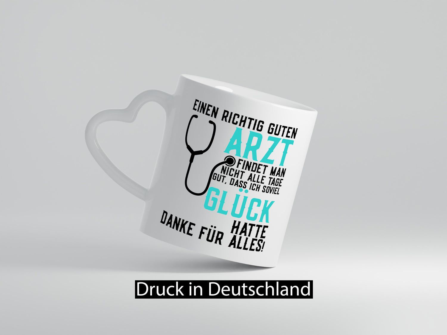 Richtig guter Arzt | Dankeschön Spruch Stethoskop Humor Geschenkidee Tasse