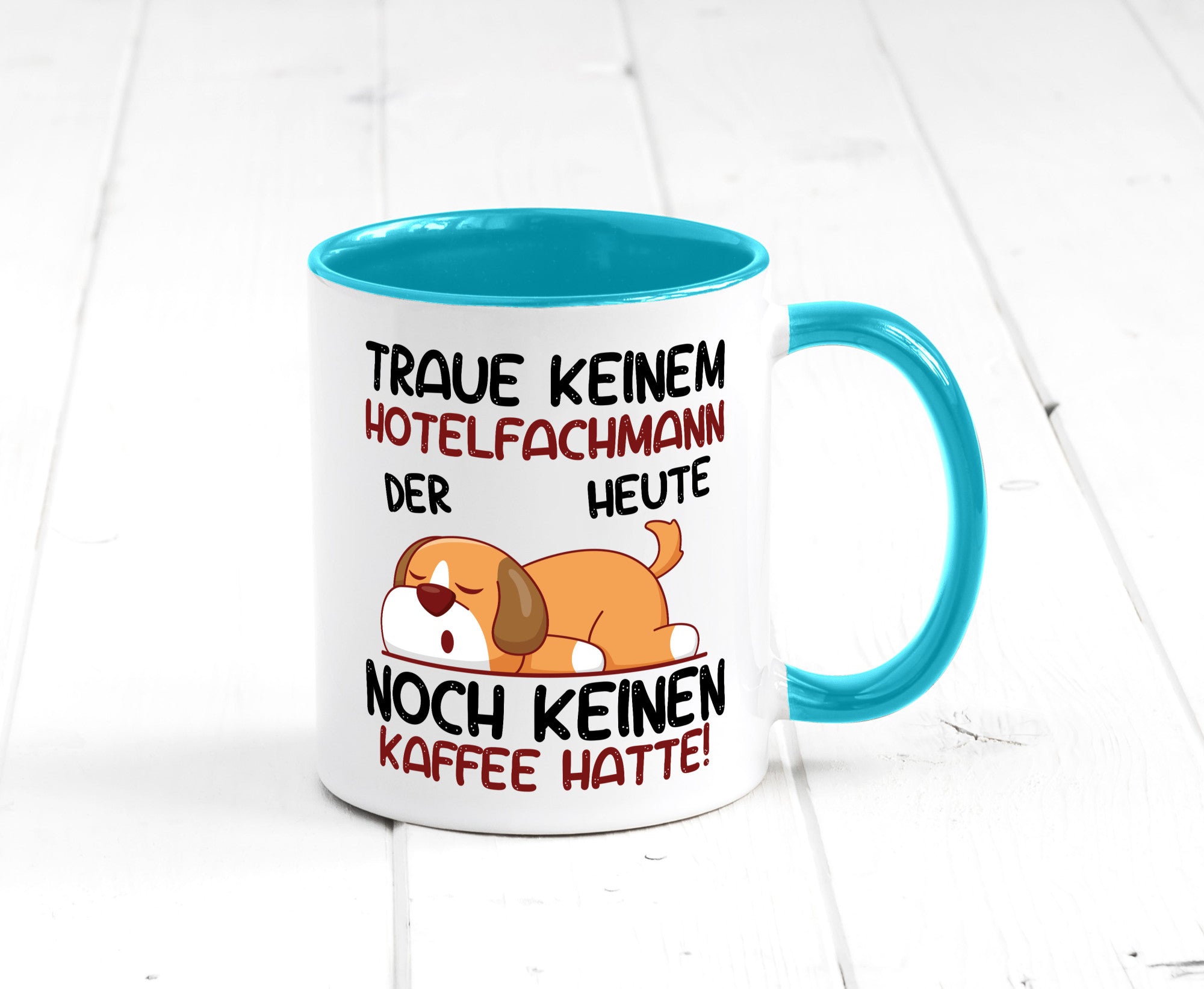 Traue keinem Hotelfachmann |Hotel lustig Humor Geschenkidee Geschenk Tasse