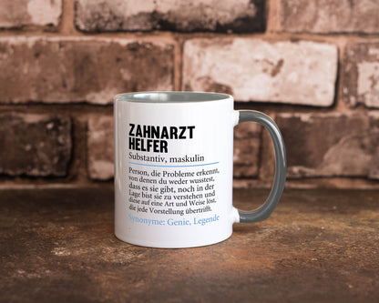 Zahnarzthelfer | Spruch Humor Zahnmedizin Geschenkidee Tasse