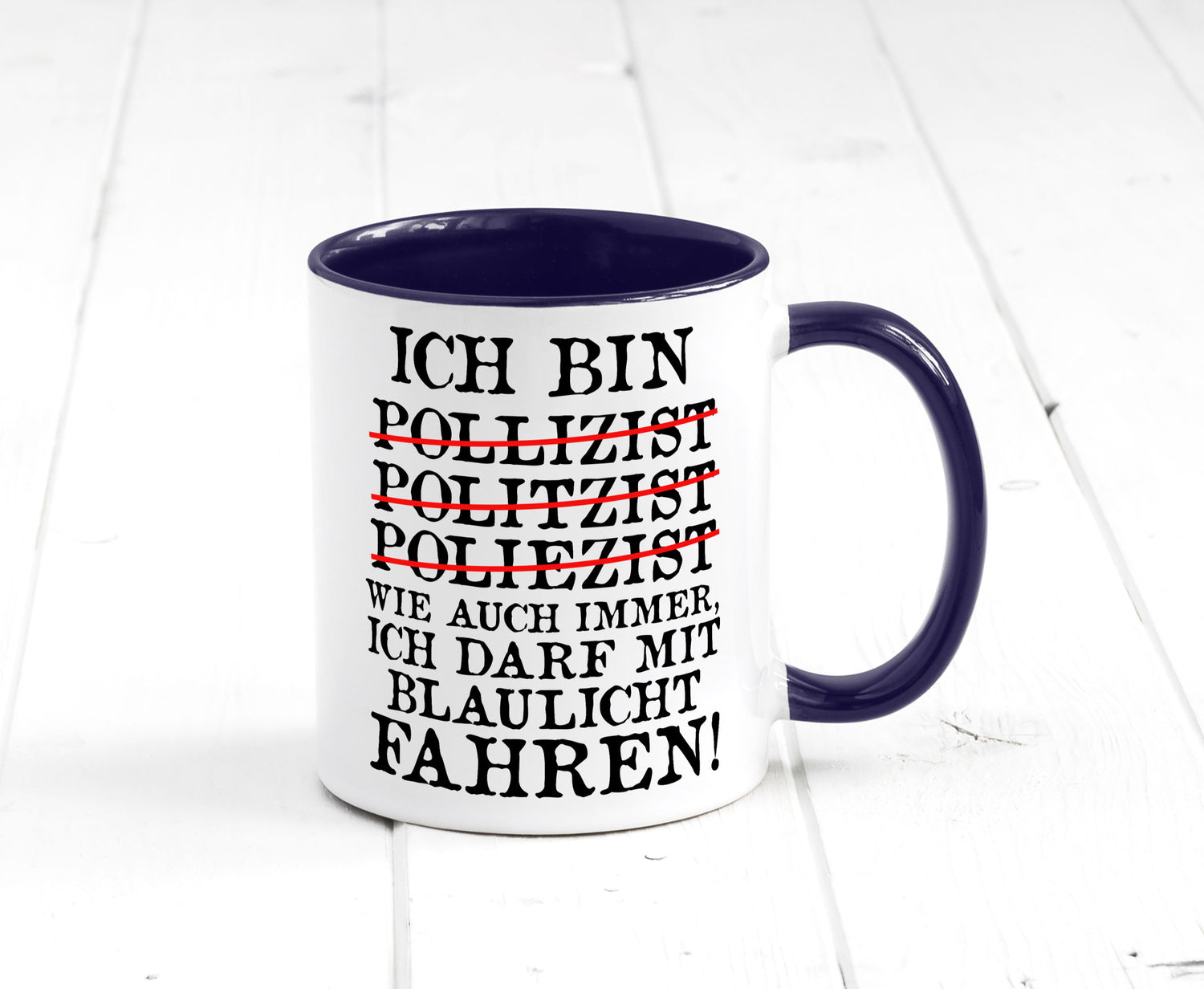 Ich bin Polizist | Blaulicht Polizei Beruf Streife lustig Arbeit Kollegen Büro