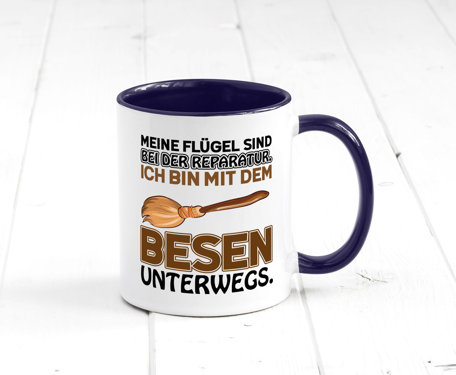 Flügel Reperatur lustig Humor Geschenkidee Geschenk Tasse