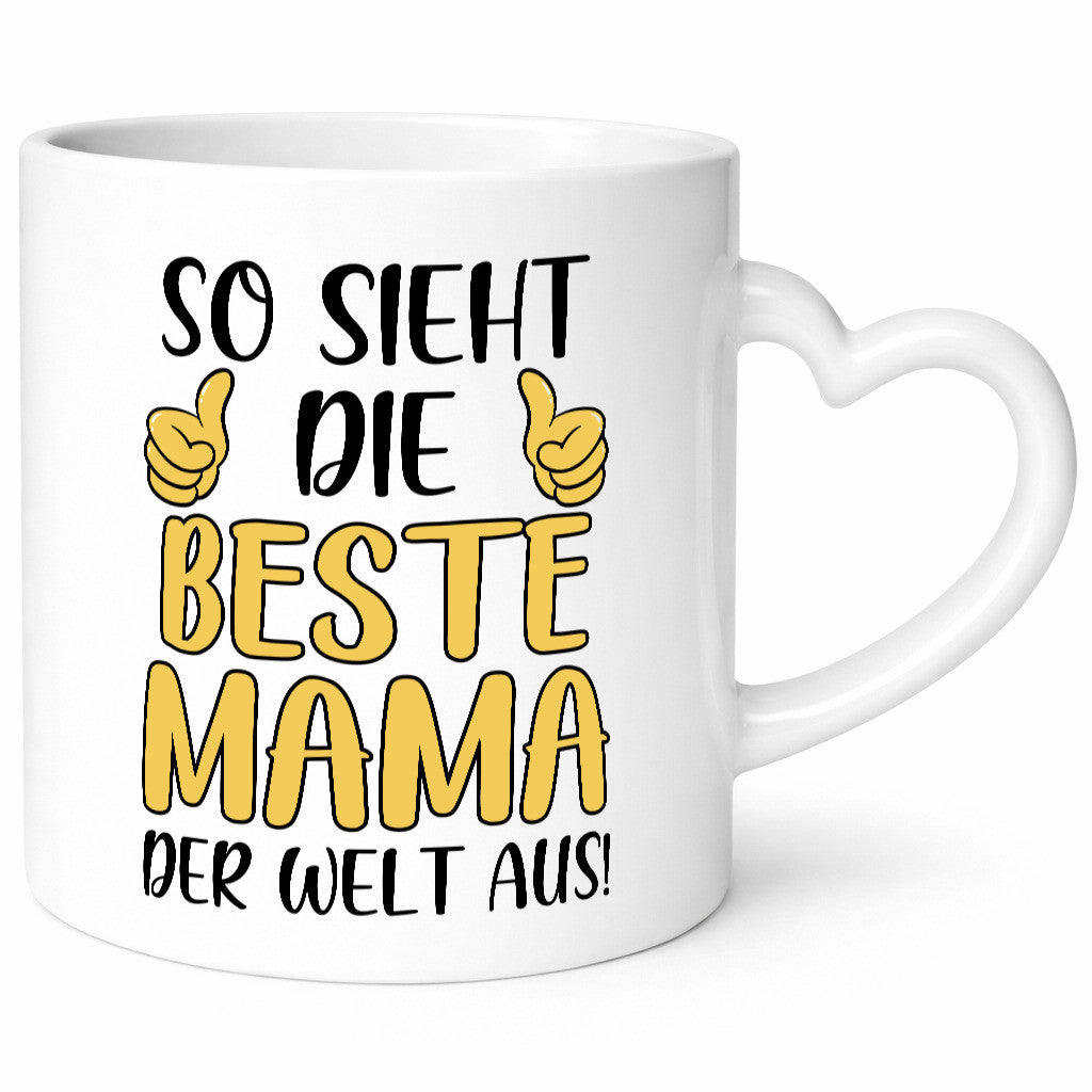 Beste Mama der Welt | Daumen hoch Geschenk Familie Geschenkidee lustiger Spruch