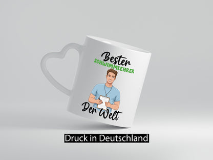 Bester Schwimmlehrer | Lehrer schwimmen Geschenkidee Humor Tasse