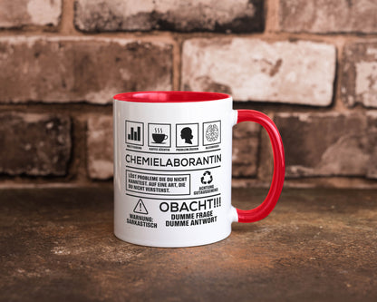 Achtung Probleme Chemielaborantin | Laborantin Chemie Geschenk Humor