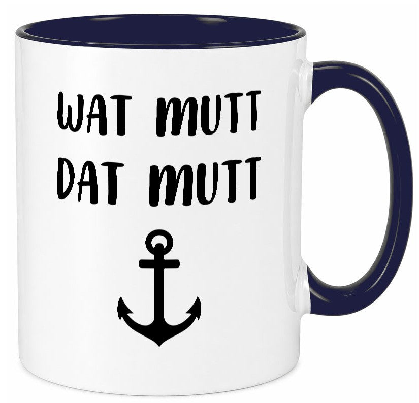Wat Mutti | Dat Anker Muttertag lustig Familie Geschenkidee Geschenk Tasse