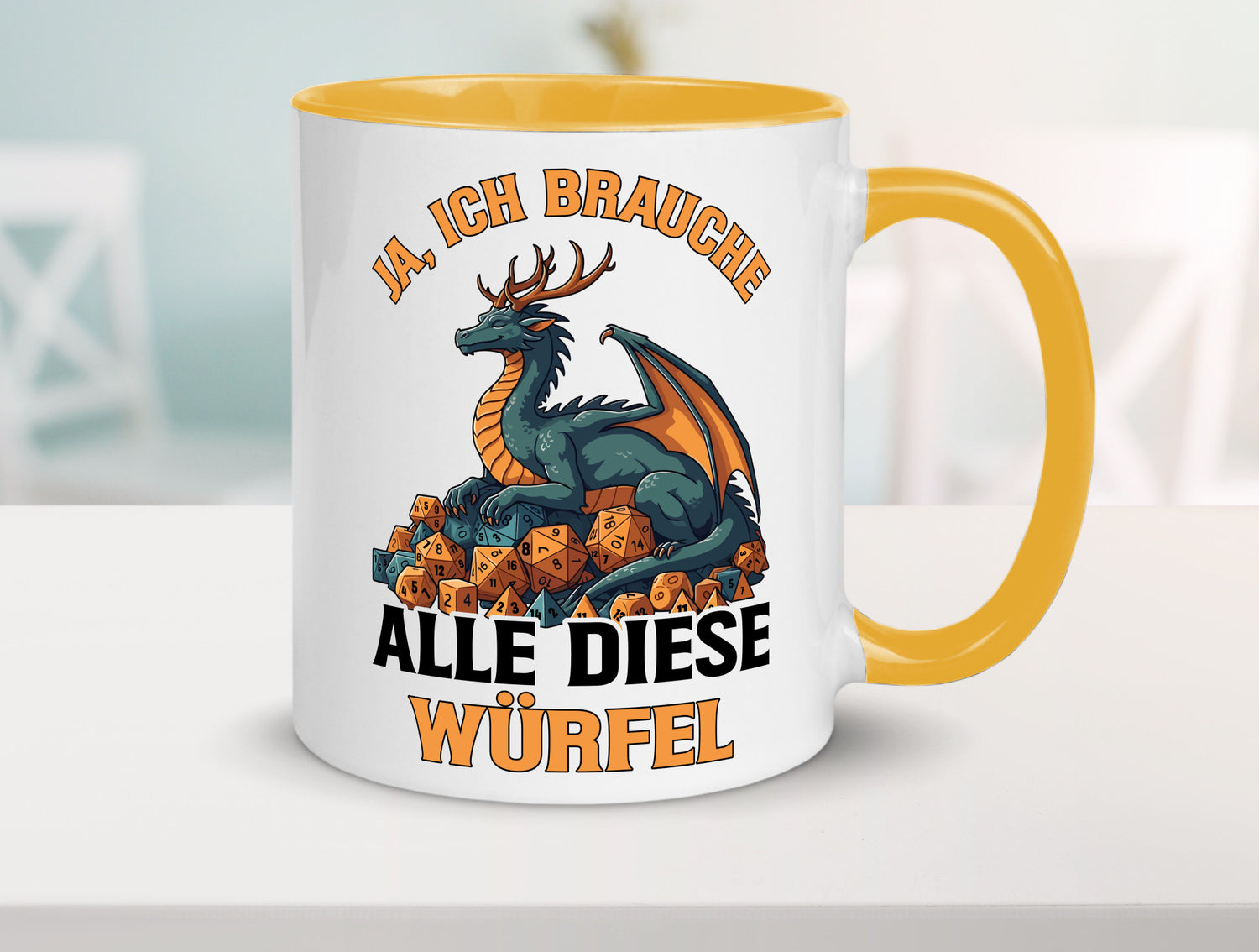 Ja ich brauche alle diese Würfel | Drache Rollenspiel v2 Geschenk Humor