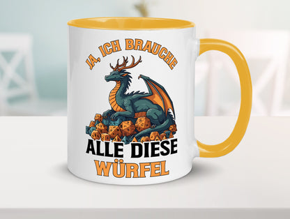 Ja ich brauche alle diese Würfel | Drache Rollenspiel v2 Geschenk Humor