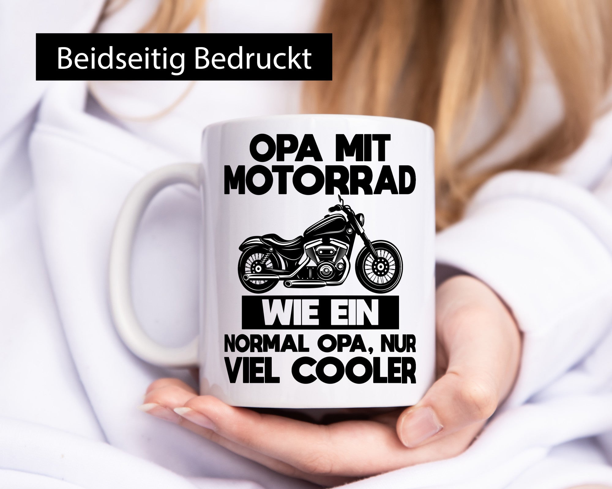 Opa mit Motorrad, viel cooler | Motorrad lustig Familie Geschenkidee Geschenk