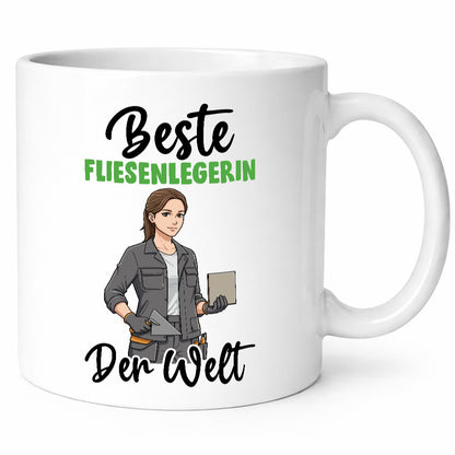 Beste Fliesenlegerin | Fliesenlegen Bau v2 lustig Humor Geschenkidee Geschenk