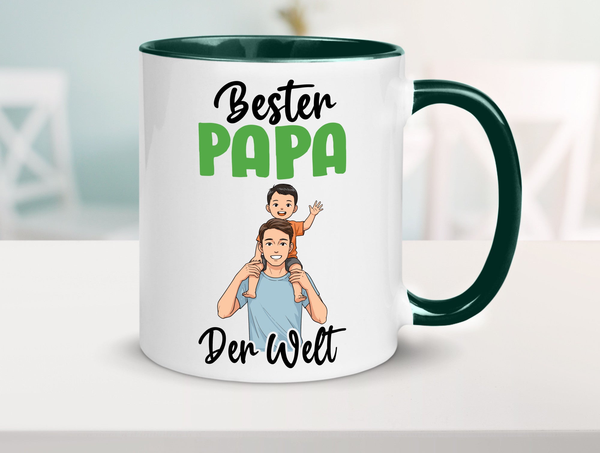 Bester Papa | Vatertag Daddy Familie lustiger Spruch Geschenk Geschenkidee Tasse