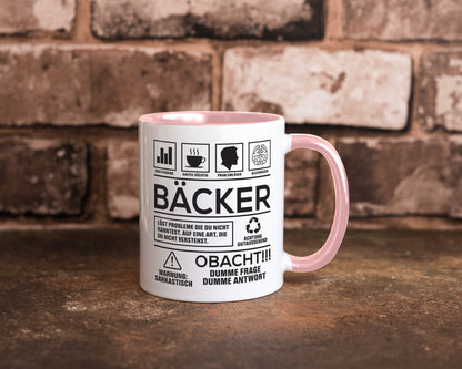 Achtung Probleme Bäcker | Bäckerei Backen Konditor Geschenk Humor Geschenkidee