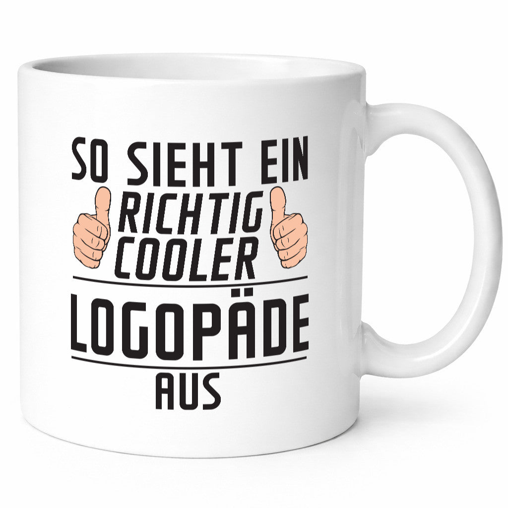 Richtig Cooler Logopäde | Sprachtherapie Geschenkidee Humor Tasse