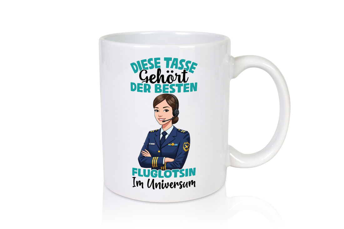 Im Universum: Fluglotsin | Flughafen Flugverkehr Geschenk Humor Geschenkidee