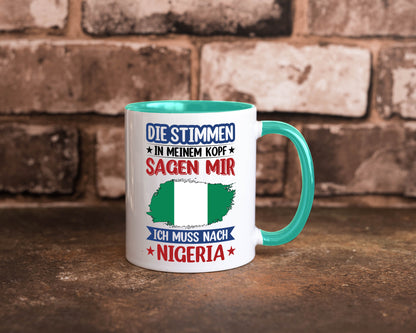 Nigeria | Urlaub Stimmen in meinem Kopf Traumland Geschenk Humor Geschenkidee