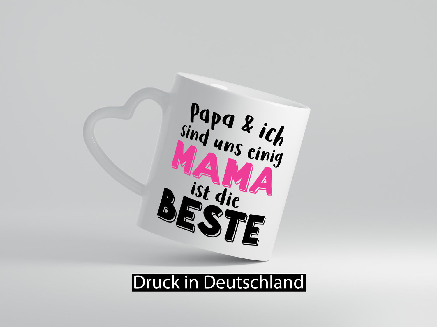 Wir sind uns einig | Mama ist die Beste lieben dich Geschenkidee Familie Humor