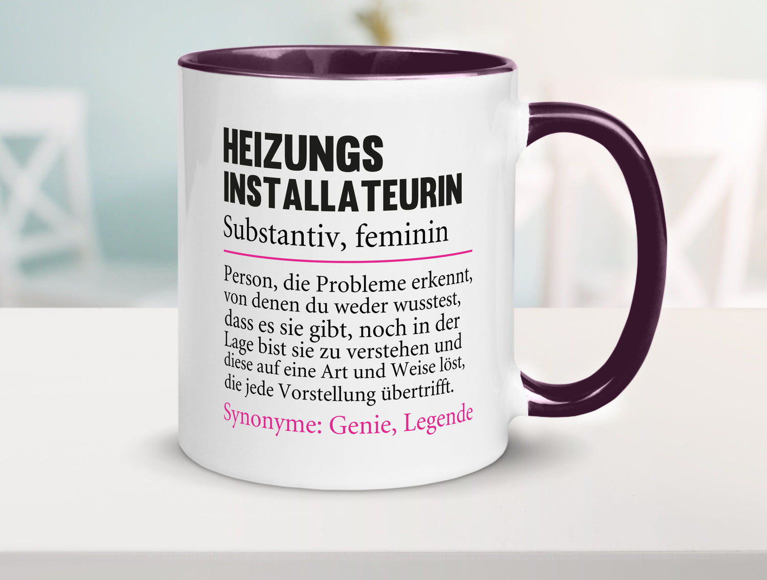 Heizungsinstallateurin | Beruf Spruch Heizung Geschenkidee Arbeit Kollegen Büro