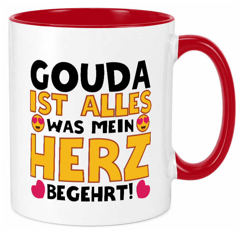 Ich brauche Gouda | Käseliebhaber Käse lustig Humor Geschenkidee Geschenk Tasse