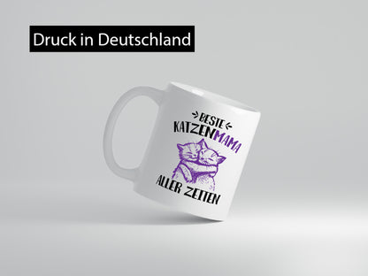 Beste Katzenmama aller Zeiten | Katze Muttertag Geschenkidee Familie Humor Tasse