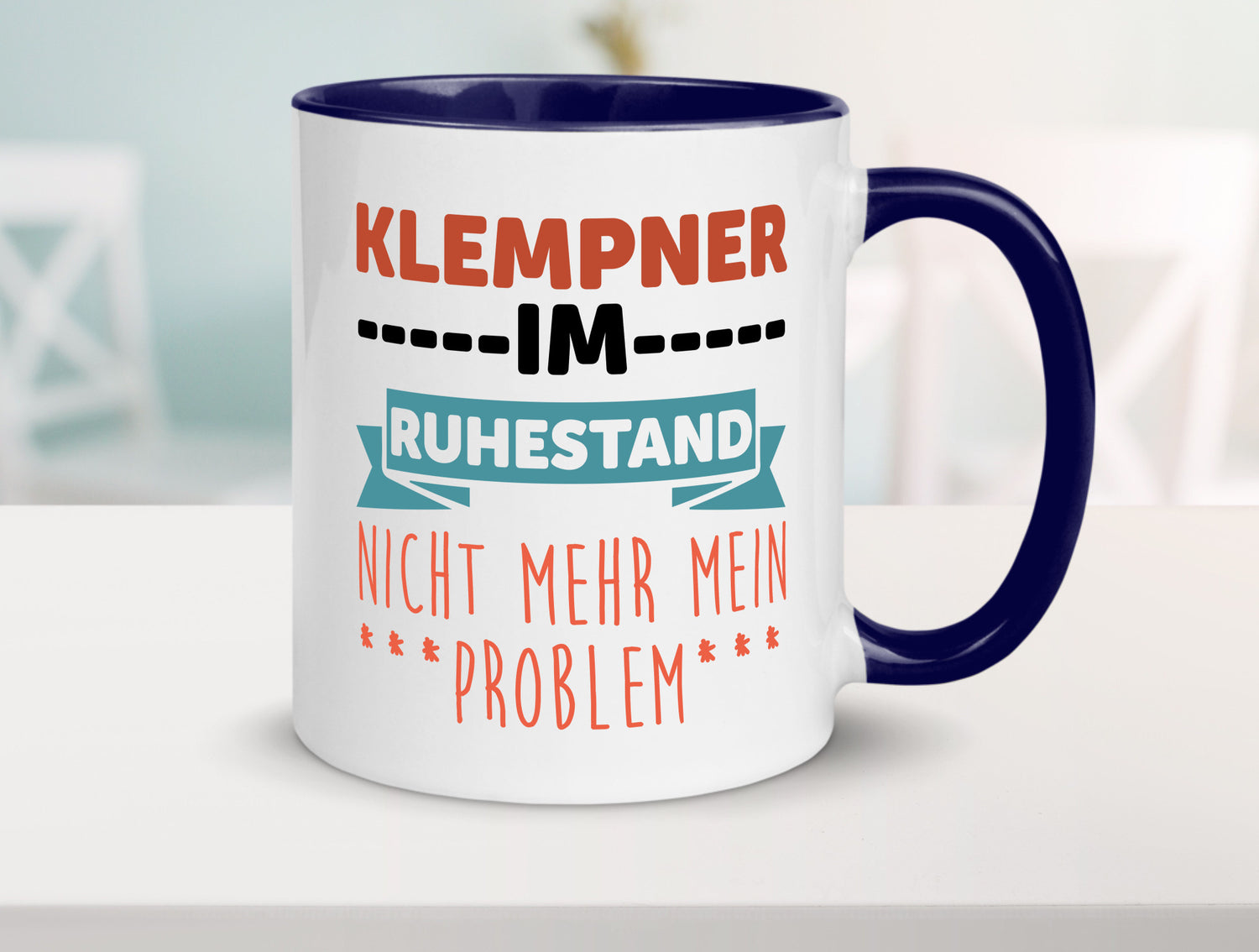 Klempner im ruhestand nicht mehr mein Problem Geschenkidee Jubiläum Humor Tasse
