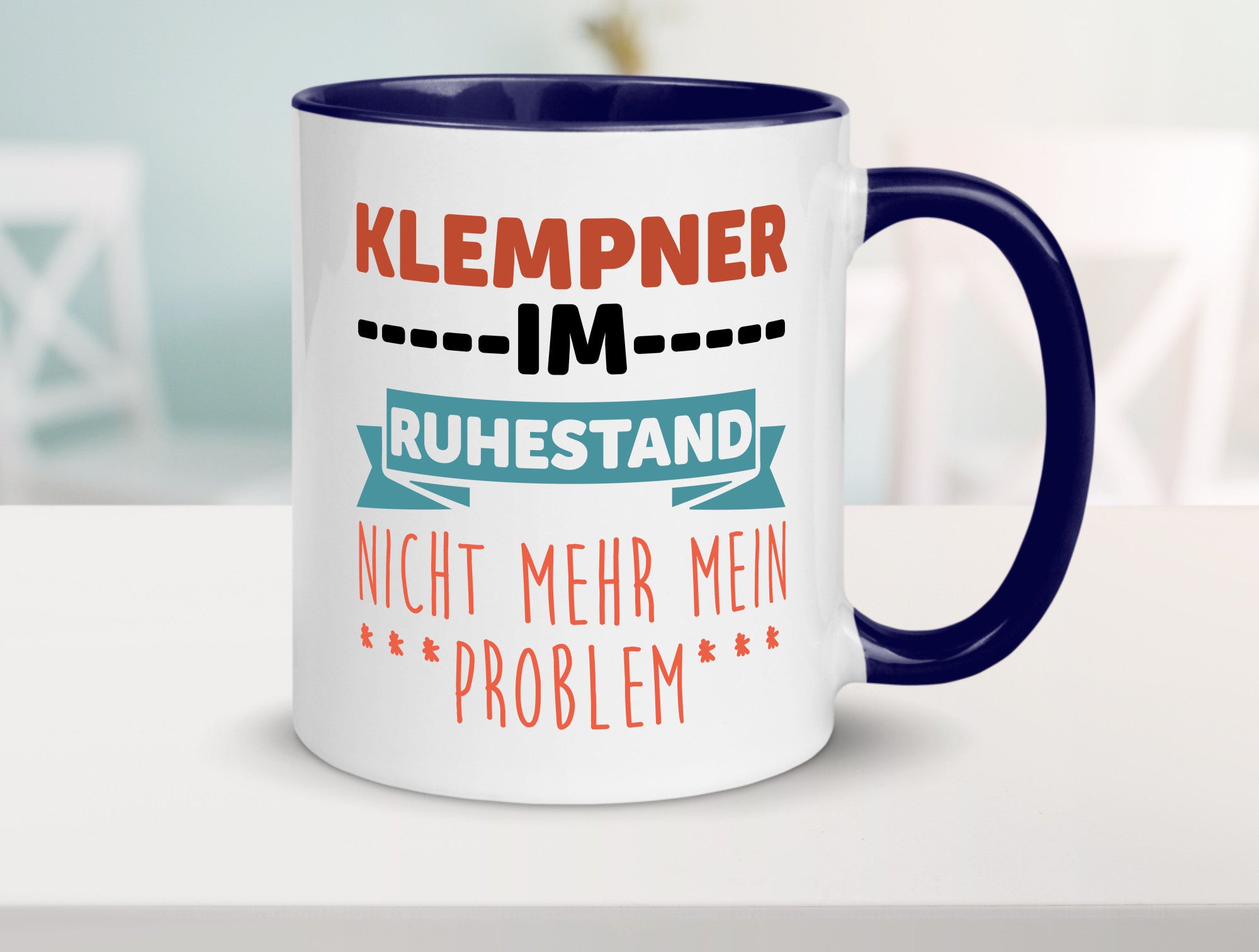 Klempner im ruhestand nicht mehr mein Problem Geschenkidee Jubiläum Humor Tasse