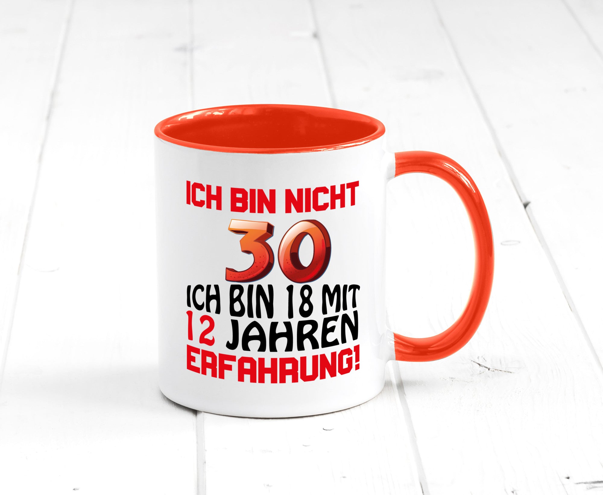Ich bin nicht 30. lustiger Spruch Geschenk Humor Geschenkidee Tasse