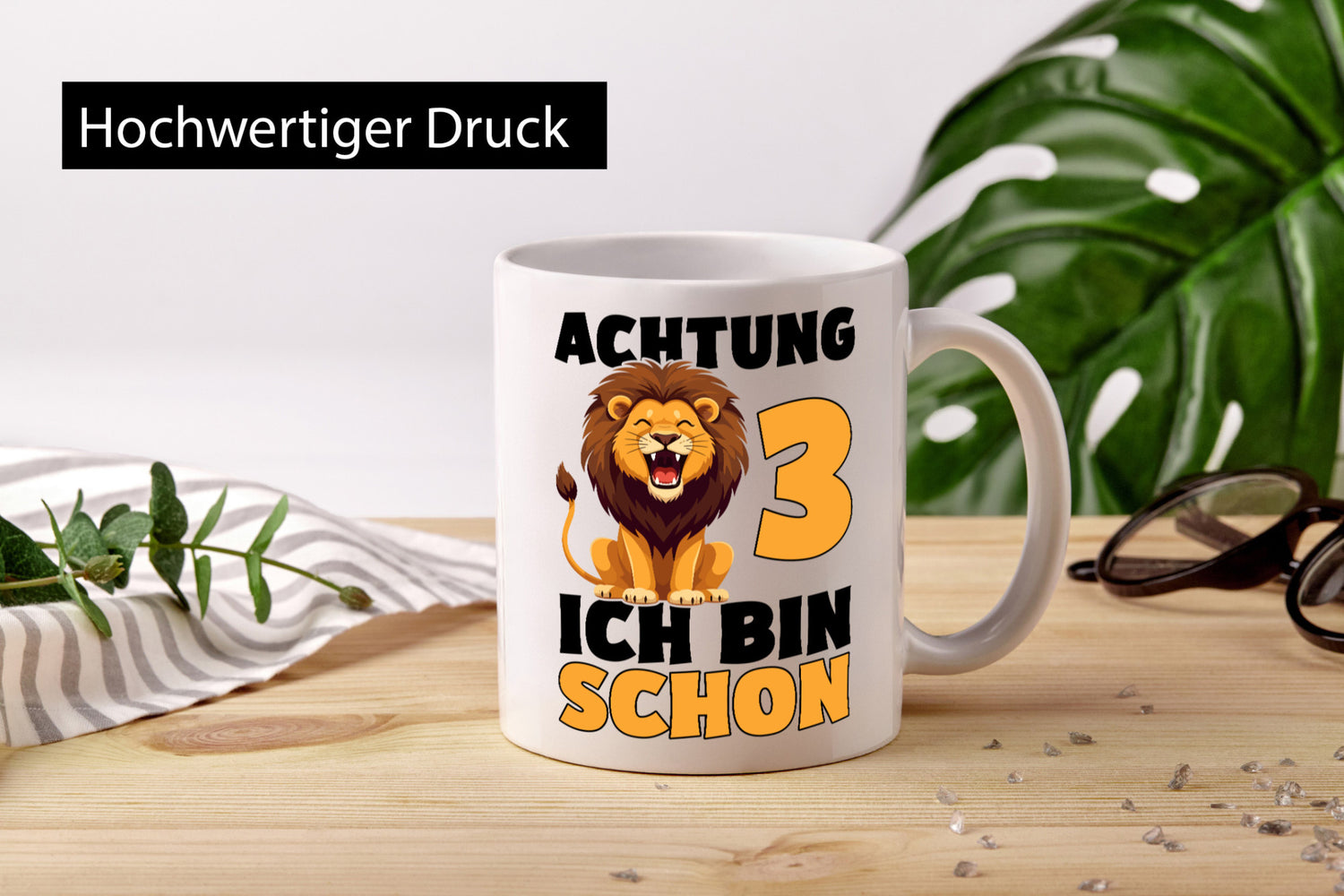 3. Geburtstag | 3 Jahre Löwe lustiger Spruch Geschenk Geschenkidee Tasse