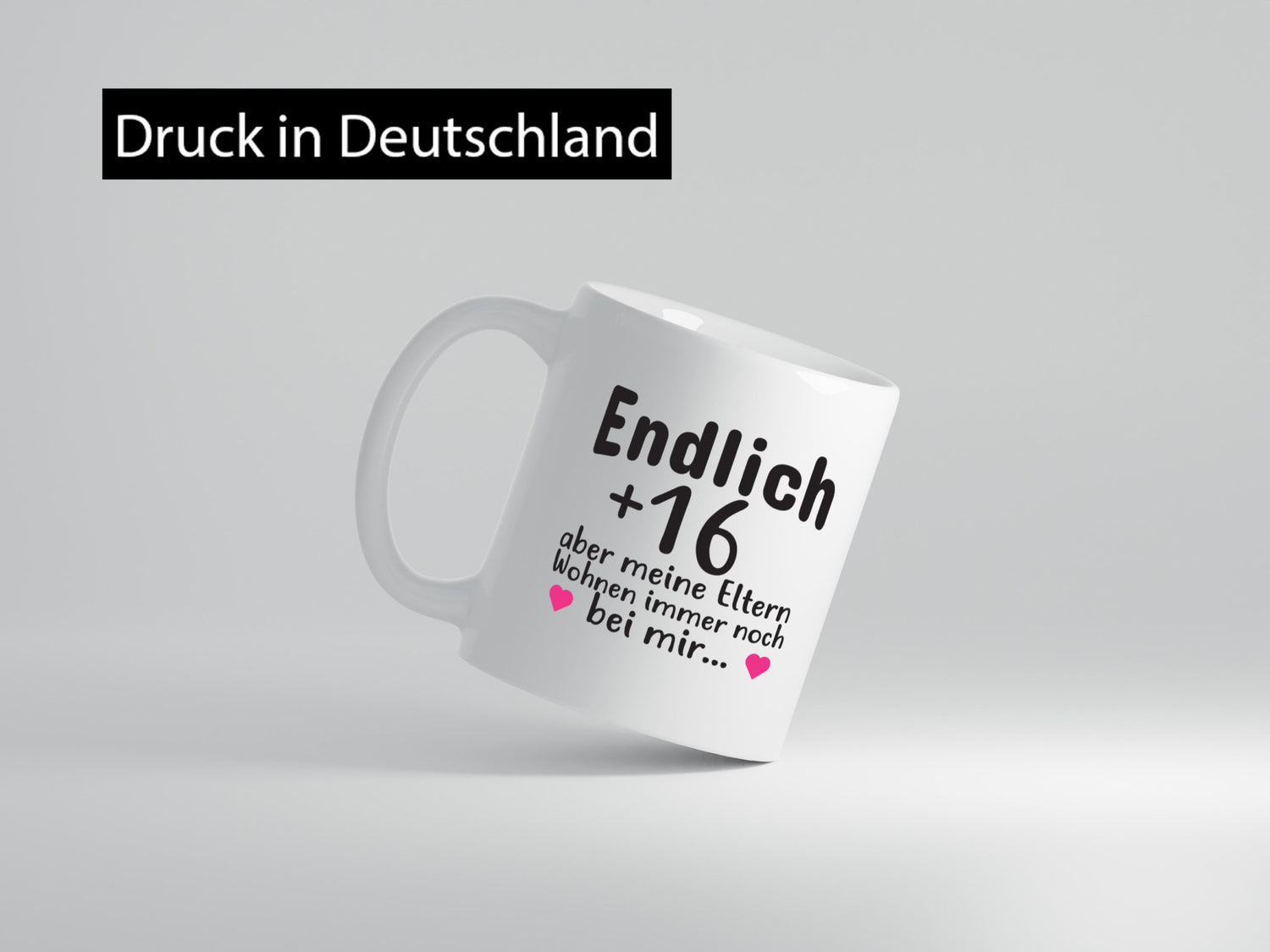 Endlich 16 | Geburtstag Tasse Spruch Mädchen Geschenkidee Humor