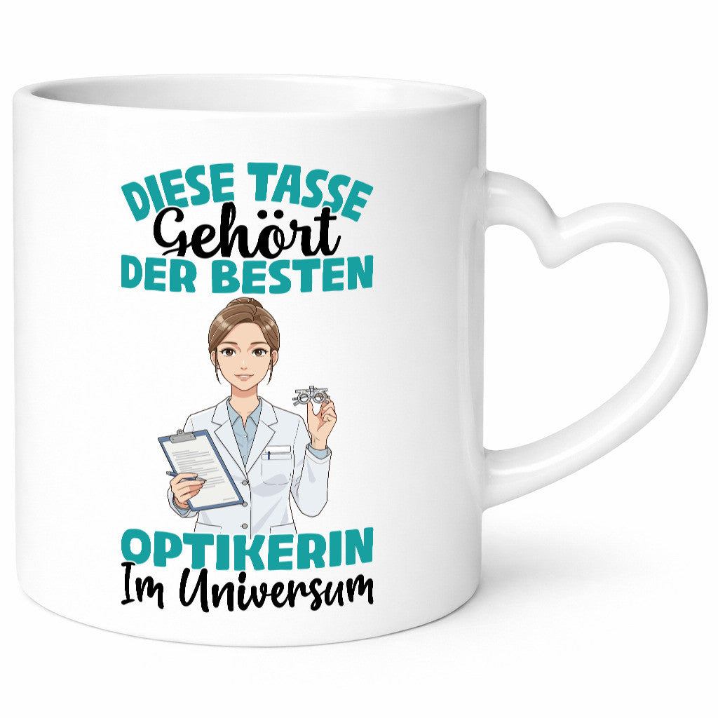 Im Universum: Optikerin | Augenoptik Geschenk Humor Geschenkidee lustiger