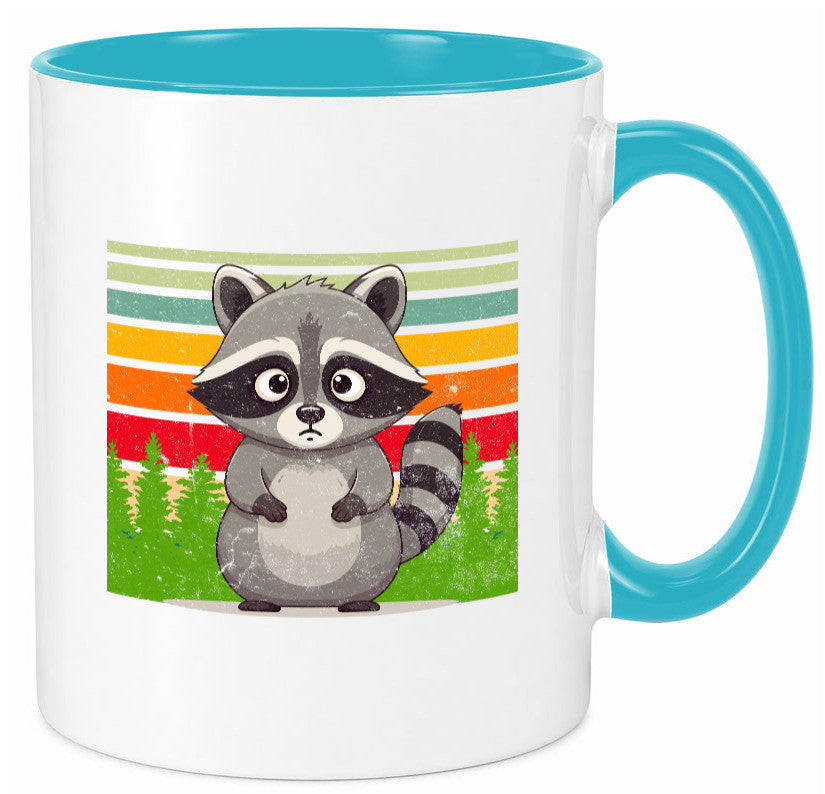 Waschbär | Vintage v2 lustiger Spruch Geschenk Humor Geschenkidee Tasse