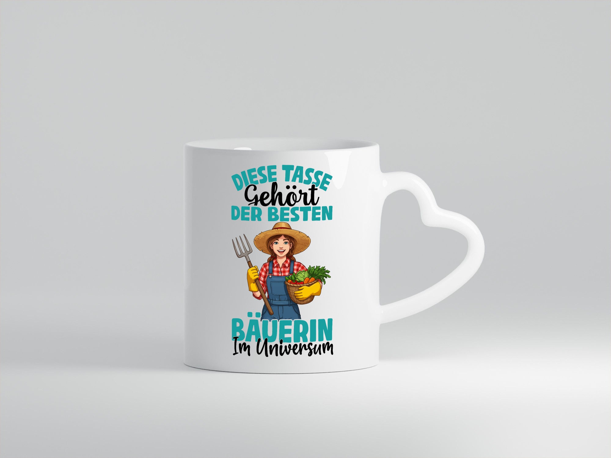 Im Universum: Bäuerin | Bauernhof Landwirtschaft lustiger Spruch Geschenk Humor