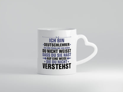 Löse Probleme: Deutschlehrer | Lehrer Schule lustiger Spruch Geschenk Humor